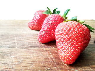 Juicy, ripe strawberries for desserts