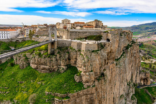 Architecture of Constantine, the capital of Constantina Province, north-eastern Algeria