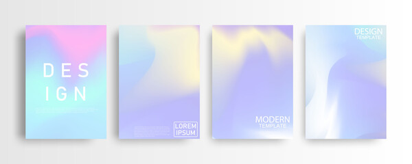 Abstract Pastel colorful gradient background A4 concept for your graphic colorful design, Layout Design Template for Brochure