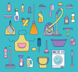 Household cleaning supplies