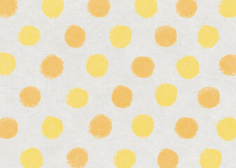 水玉和紙_白橙