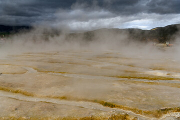 Nature and the hot springs in Guelma, Algeria.