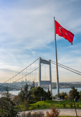 View of the Istanbul Bosphorus from Otagtepe.