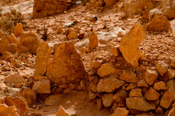 Nature of Ghardaia (Tagherdayt), Algeria, located along Wadi Mzab, UNESCO world heriatage site