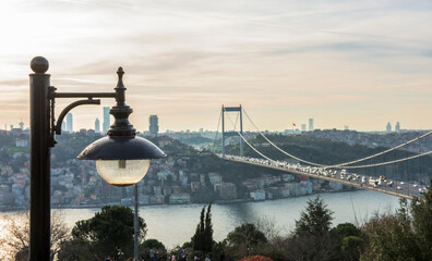 View of the Istanbul Bosphorus from Otagtepe.