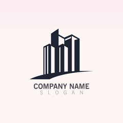 Building Creative construction logo design vector template