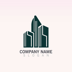 Building Creative construction logo design vector template