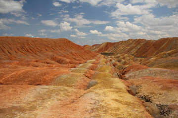 中国，甘南，丹霞地貌