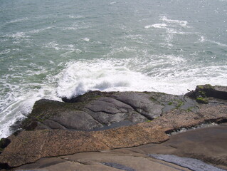 Sea beach near the rocks