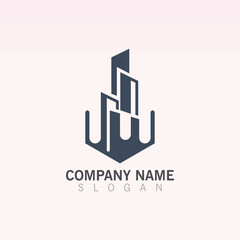Building Creative construction logo design vector template