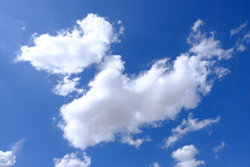 blue sky with clouds