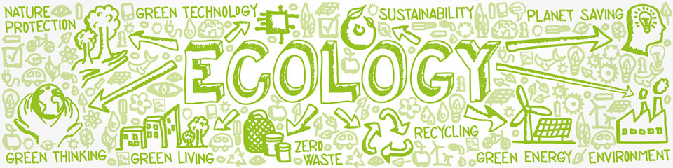 Vector Illustration of Icon Collection with Ecology Concept