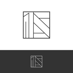 Abstract square shape logo. Vector abstract logo. Abstract design element. Modern logo. Design element. Vector logo element. Geometric shape. Vector geometric logo