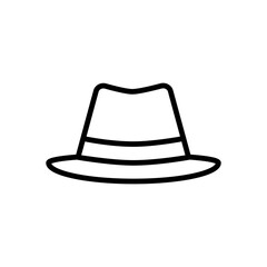 Happy Fathers Day symbol. hat lone icons. Design vector