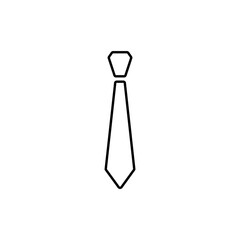 Isolated style tie line icon on a white background. Design vector