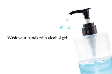 Wash hands with alcohol gel every time. To protect yourself from the Covid-19 virus.