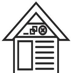 house icon vector for web and apps