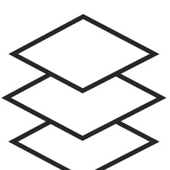 layer  icon vector for web and apps