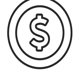 money  icon vector for web and apps