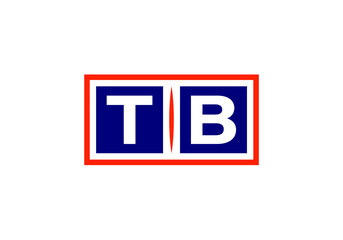 Initial Monogram Letter T B Logo Design Vector Template. T B Letter Logo Design