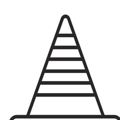 ladder isolated on white