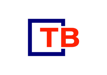 Initial Monogram Letter T B Logo Design Vector Template. T B Letter Logo Design