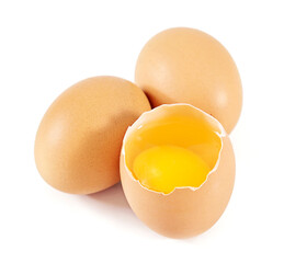 egg isolated on white