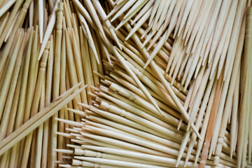 Many toothpicks that fill the entire photo