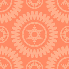 Seamless background with stitch embroidery. Ethnic pattern. Vector illustration for web design or print.