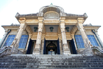 The Tsukiji Honganji temple is a Jodo Shinshu Buddhist temple in Tokyo, Japan and the architecture...