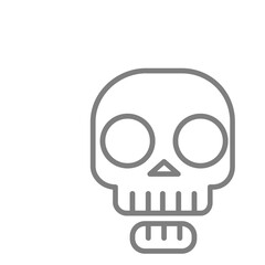 skull and crossbones icon vector for web and apps