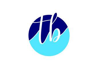 Initial Monogram Letter T B Logo Design Vector Template. T B Letter Logo Design