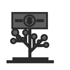 money tree icon vector for web and apps