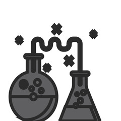 vector illustration of a steam locomotive