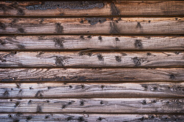 Brown old wooden wall.