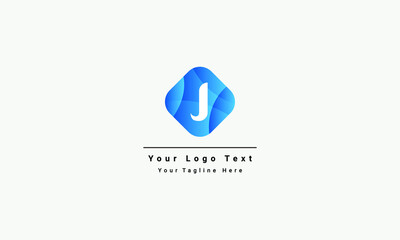 Initial Letter J Logo Template Design Vector Illustration