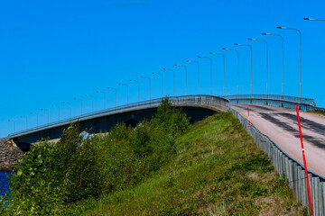 Haparanda, Sweden  The Seskaro Bridge