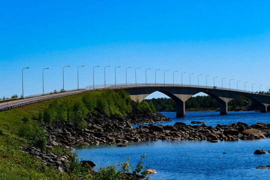 Haparanda, Sweden  The Seskaro Bridge
