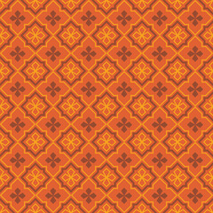 Retro vintage Chinese traditional pattern seamless background polygon geometry cross frame kaleidoscope
