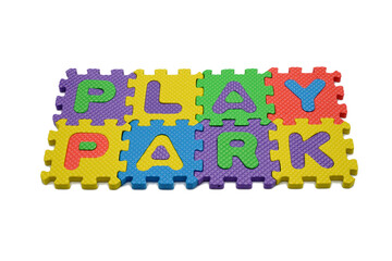 INSCRIPTION PLAYPARK WITH MATS - SCRITTA PLAYPARK CON TAPPETINI