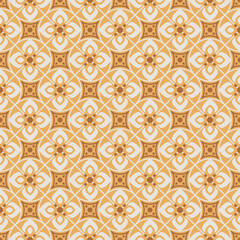 Retro vintage Chinese traditional pattern seamless background round cross frame line flower