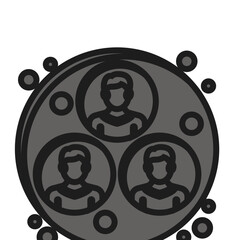 vector illustration of a silhouette of a girl