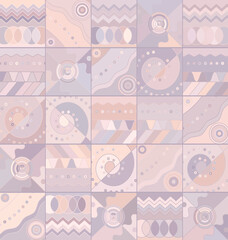 pink colored background image abstract ornament figures