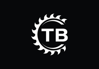 Fototapeta na wymiar Initial Monogram Letter T B Logo Design Vector Template. T B Letter Logo Design