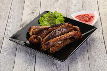 Roasted pork ribs