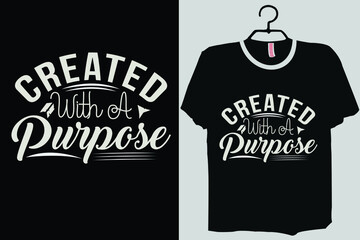 Created with a Purpose Shirt, Religious Shirt, Christian , Bible verse, Religious Quote , Newborn