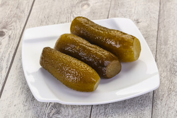 Pickled homemade cucumbers