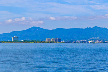 Fototapeta premium Lake biwa, Shiga prefecture, Japan.