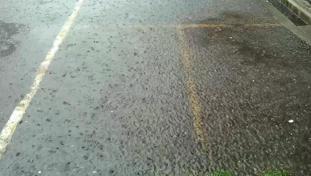 Heavy Rain Bubble in Singapore