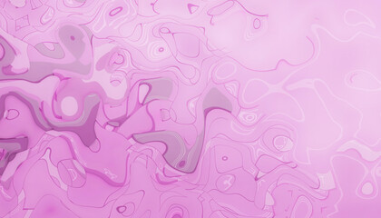 Abstract curves modern Contemporary Art Concepts on Purple Background - 3d rendering